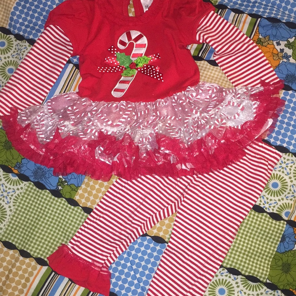 Rare Editions 2 Pc Santa Christmas Set 18 Mos